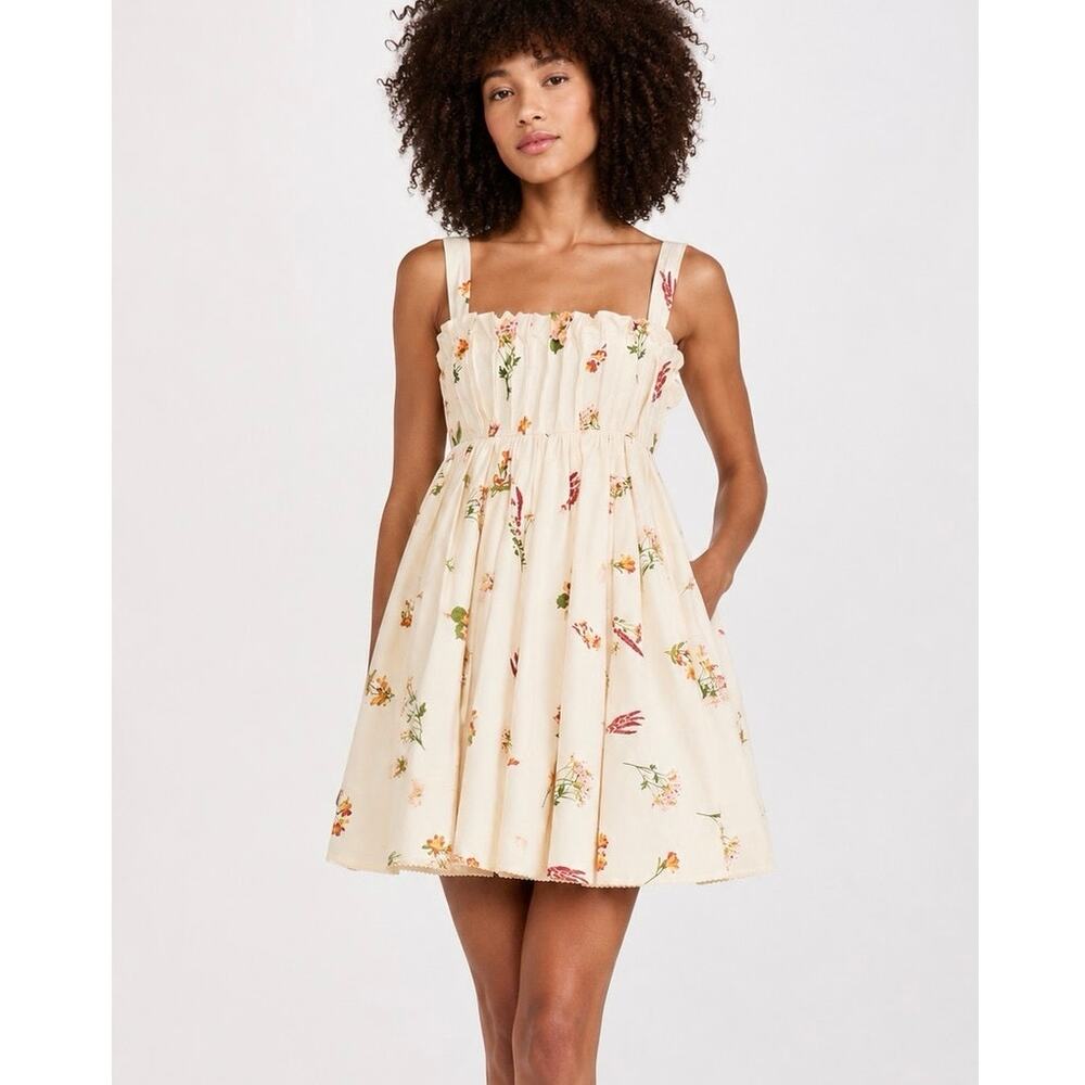 Agua by Agua Bendita NWT Clementina XS Mini Dress Floral $600